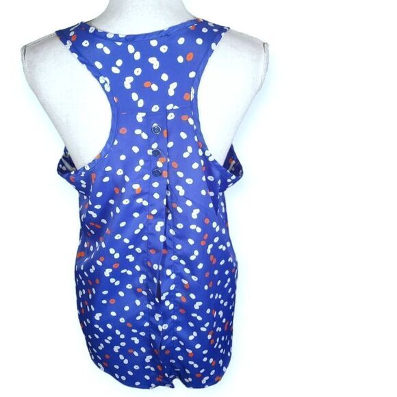 MINE RED, WHITE, & BLUE SLEEVELESS BLOUSE SZ.M NWT - Picture 3 of 6